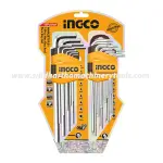 Ingco | 18 Pcs Hex Key and Torx Key Set (HHKSET0181)
