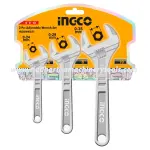 Ingco | 3 Pcs Adjustable Wrench Set (HADWK031)