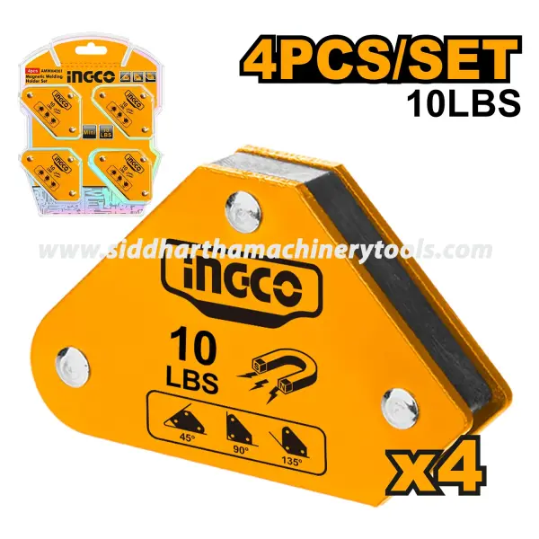 Ingco | 4 Pcs Magnetic Welding Holder Set (AMWH4001)
