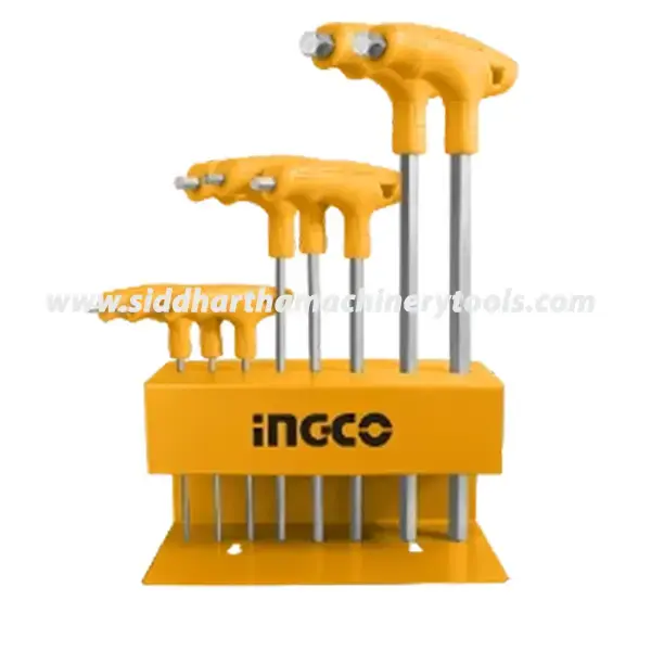 Ingco | 8 Pcs T-Handle Hex Wrench Set (HHKT80818)
