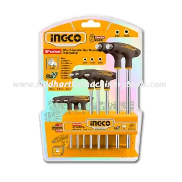Ingco | 8 Pcs T-Handle Torx Wrench Set (HHKT80838)