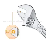 Ingco | Adjustable wrench (HADW131062) - 6 inch