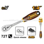 Ingco | Ratchet Wrench (HRTH0814) - 1/4 inch